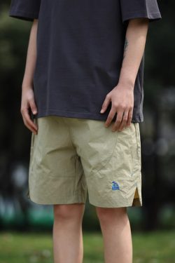 Unisex Quick-Dry Sports Shorts for Summer, Lightweight Breathable Loose Casual Straight-Cut Beach 5-Point Pants