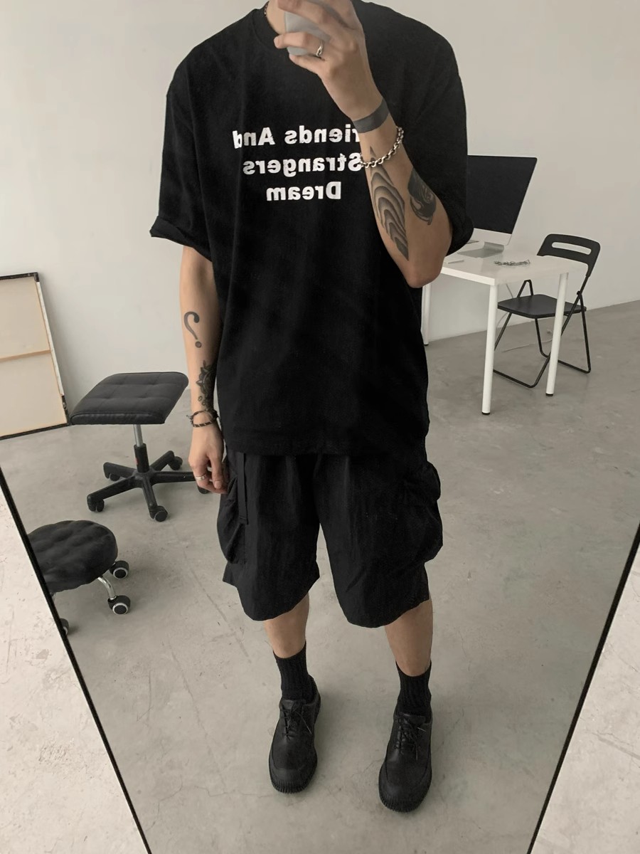 Unisex Retro Cargo Shorts - Japanese Style Summer Commuting Loose Straight Five-Point Pants for Outdoor Trend Unisex Retro Cargo Shorts - Japanese Style Summer Commuting Loose Straight Five-Point Pants for Outdoor Trend