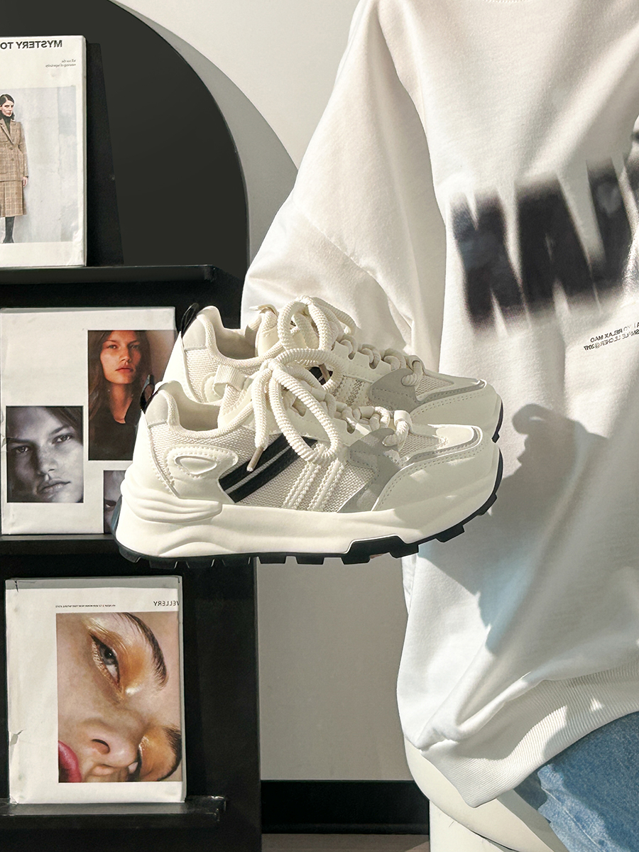 Unisex Retro Dad Shoes - Breathable Mesh Summer Sneakers for Couples - Versatile Soft-Soled White Footwear Unisex Retro Dad Shoes - Breathable Mesh Summer Sneakers for Couples - Versatile Soft-Soled White Footwear