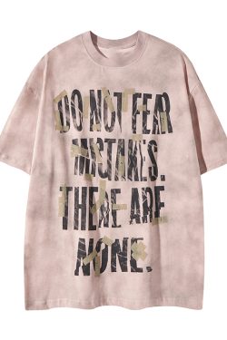 Unisex Retro Graffiti Letter Design Short-Sleeve T-Shirt - Summer Versatile Couple Tee, 90s American Street Style