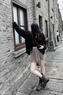 Unisex Ripped Western Style Jacket - Retro American Trendy Loose Short Workwear for Couples