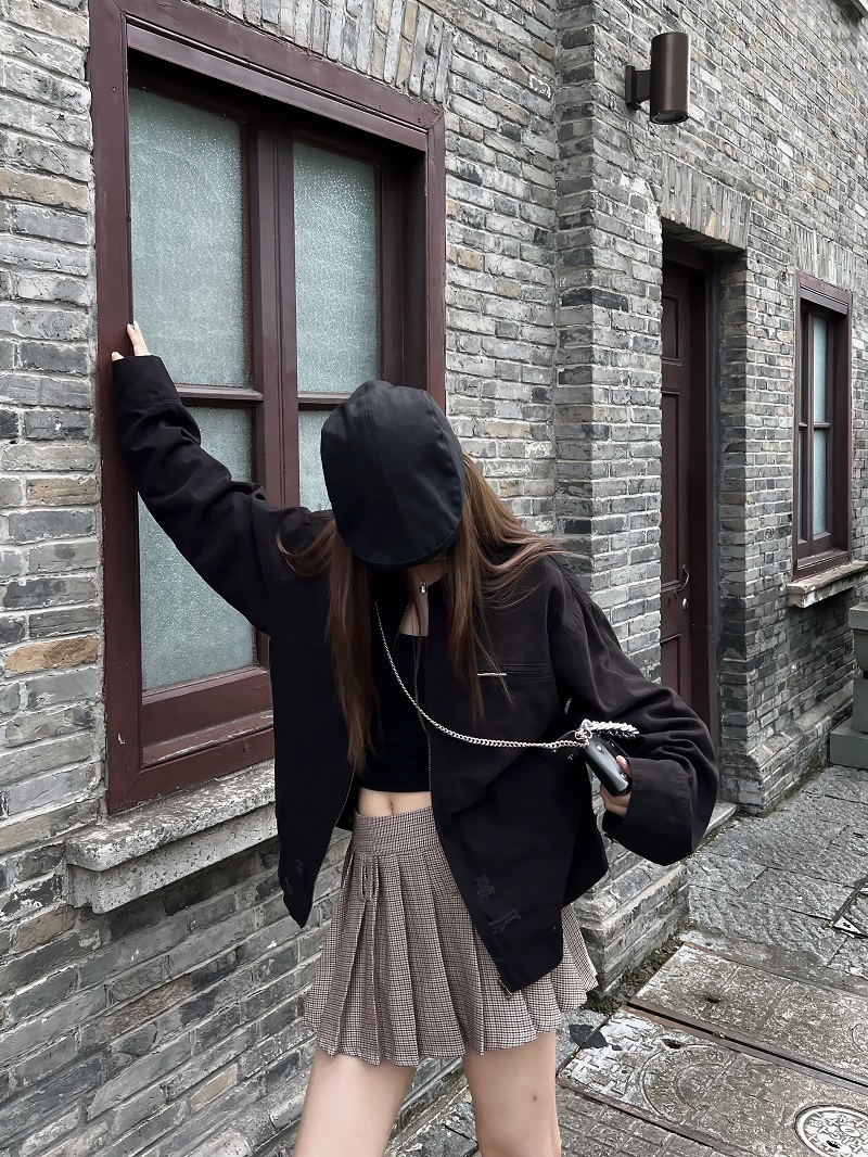 Unisex Ripped Western Style Jacket - Retro American Trendy Loose Short Workwear for Couples Unisex Ripped Western Style Jacket - Retro American Trendy Loose Short Workwear for Couples