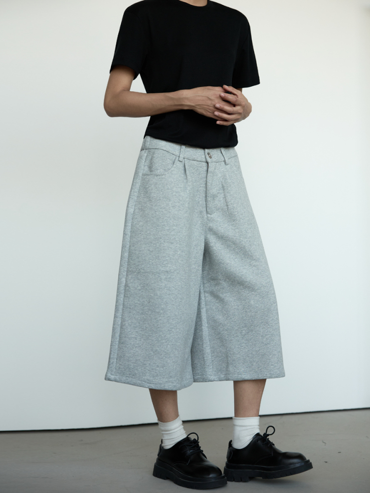 Unisex Seven-Point Casual Sport Pants - Cleanfit Wide-Leg Straight-Leg Design for Trendy 90s Style Unisex Seven-Point Casual Sport Pants - Cleanfit Wide-Leg Straight-Leg Design for Trendy 90s Style