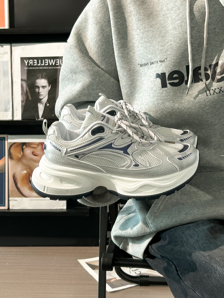 Unisex Silver Mesh Dad Shoes - Breathable Summer Sports Sneakers for Women - Versatile 2025 Style Unisex Silver Mesh Dad Shoes - Breathable Summer Sports Sneakers for Women - Versatile 2025 Style