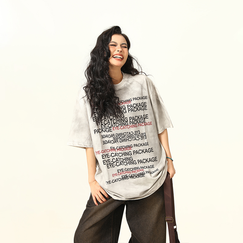 Unisex Spray Dye Short Sleeve T-Shirt - Wild American Wasteland Style, Trendy Summer Fashion for Men and Women Unisex Spray Dye Short Sleeve T-Shirt - Wild American Wasteland Style, Trendy Summer Fashion for Men and Women