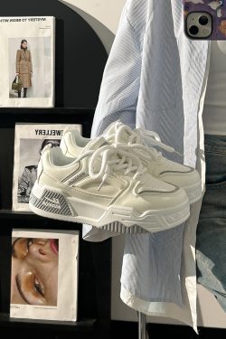 Unisex Summer Mesh Sports Shoes - Breathable Versatile Thick-Soled Casual Sneakers for Women and Men