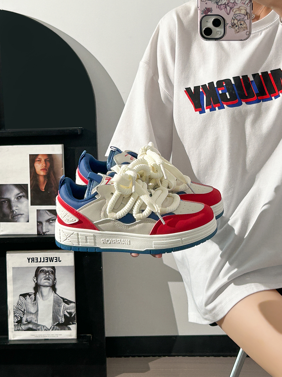 Unisex Thick-Soled Sneakers for Spring 2025 - Versatile Casual Sports Shoes for Men and Women Unisex Thick-Soled Sneakers for Spring 2025 - Versatile Casual Sports Shoes for Men and Women