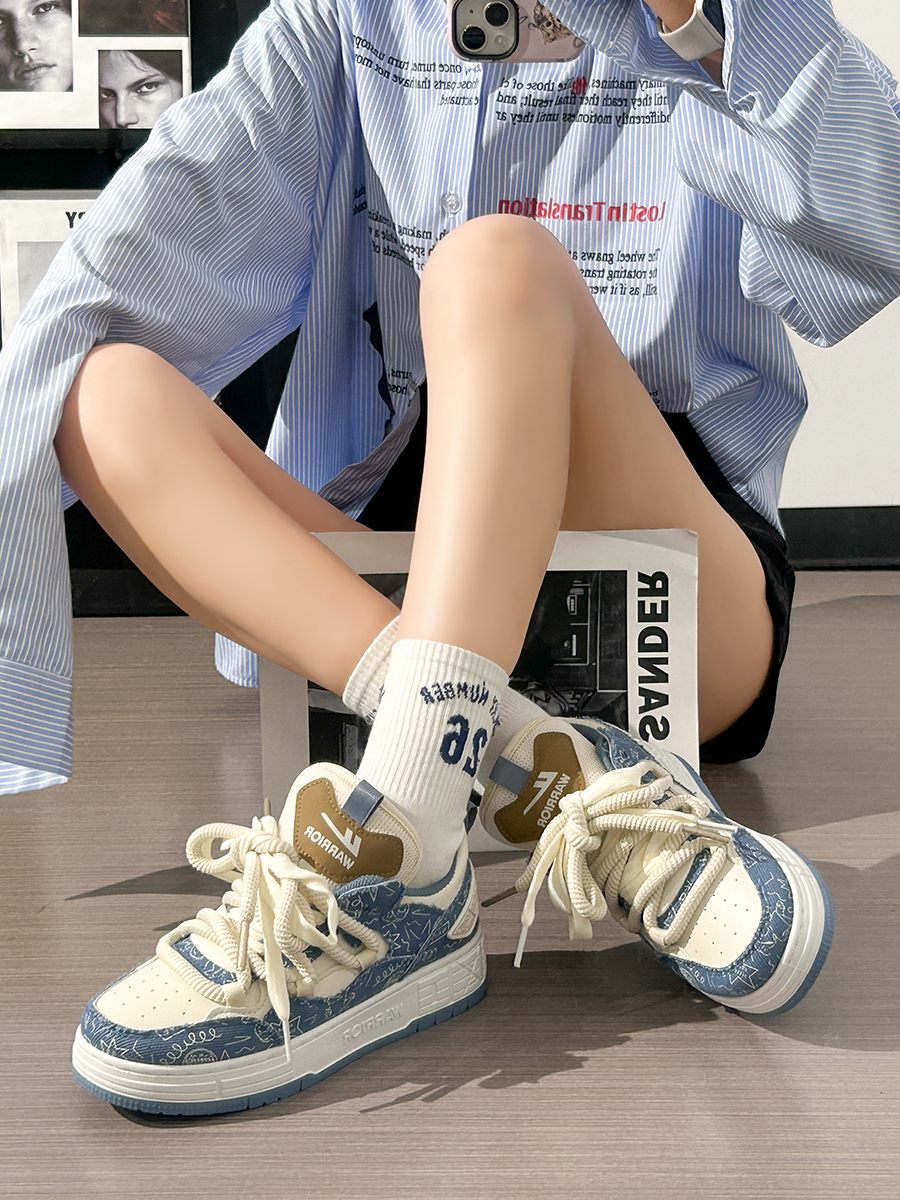 Unisex Thick-Soled Sneakers for Spring 2025 - Versatile Casual Sports Shoes for Men and Women Unisex Thick-Soled Sneakers for Spring 2025 - Versatile Casual Sports Shoes for Men and Women