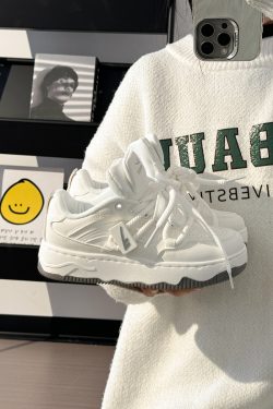 Unisex Thick-Soled Sneakers for Spring Summer, Trendy American Retro Mesh Breathable Sports Shoes for Women and Men