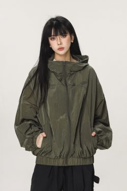 Unisex Thin Hooded Sun Protection Jacket - Trendy American Style for Summer Outdoor Activities