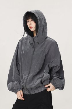 Unisex Thin Hooded Sun Protection Jacket - Trendy American Style for Summer Outdoor Activities