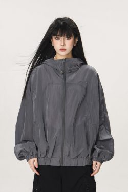 Unisex Thin Hooded Sun Protection Jacket - Trendy American Style for Summer Outdoor Activities