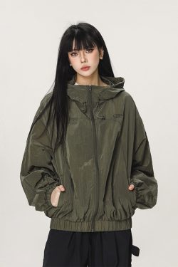 Unisex Thin Hooded Sun Protection Jacket - Trendy American Style for Summer Outdoor Activities