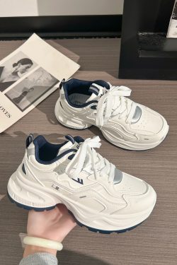 Unisex Versatile Mesh Breathable Dad Shoes - Soft Sole White Sneakers for Summer 2025 Sports Style