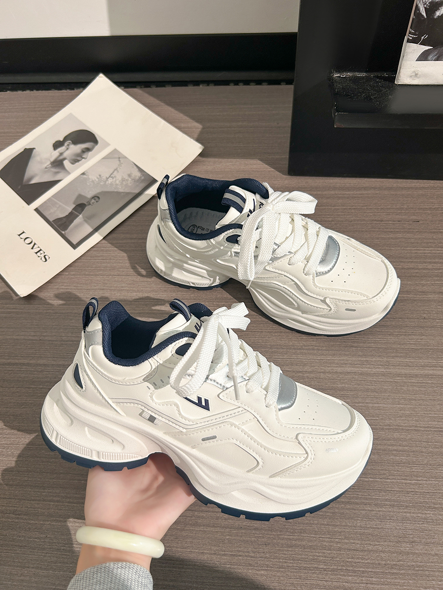 Unisex Versatile Mesh Breathable Dad Shoes - Soft Sole White Sneakers for Summer 2025 Sports Style Unisex Versatile Mesh Breathable Dad Shoes - Soft Sole White Sneakers for Summer 2025 Sports Style