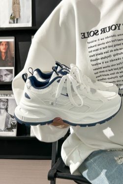 Unisex Versatile Mesh Breathable Dad Shoes - Soft Sole White Sneakers for Summer 2025 Sports Style