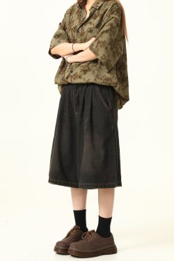 Unisex Vintage Retro Denim Shorts - Loose Wide-Leg Five-Point Pants for Couples - Versatile American Style Fashion