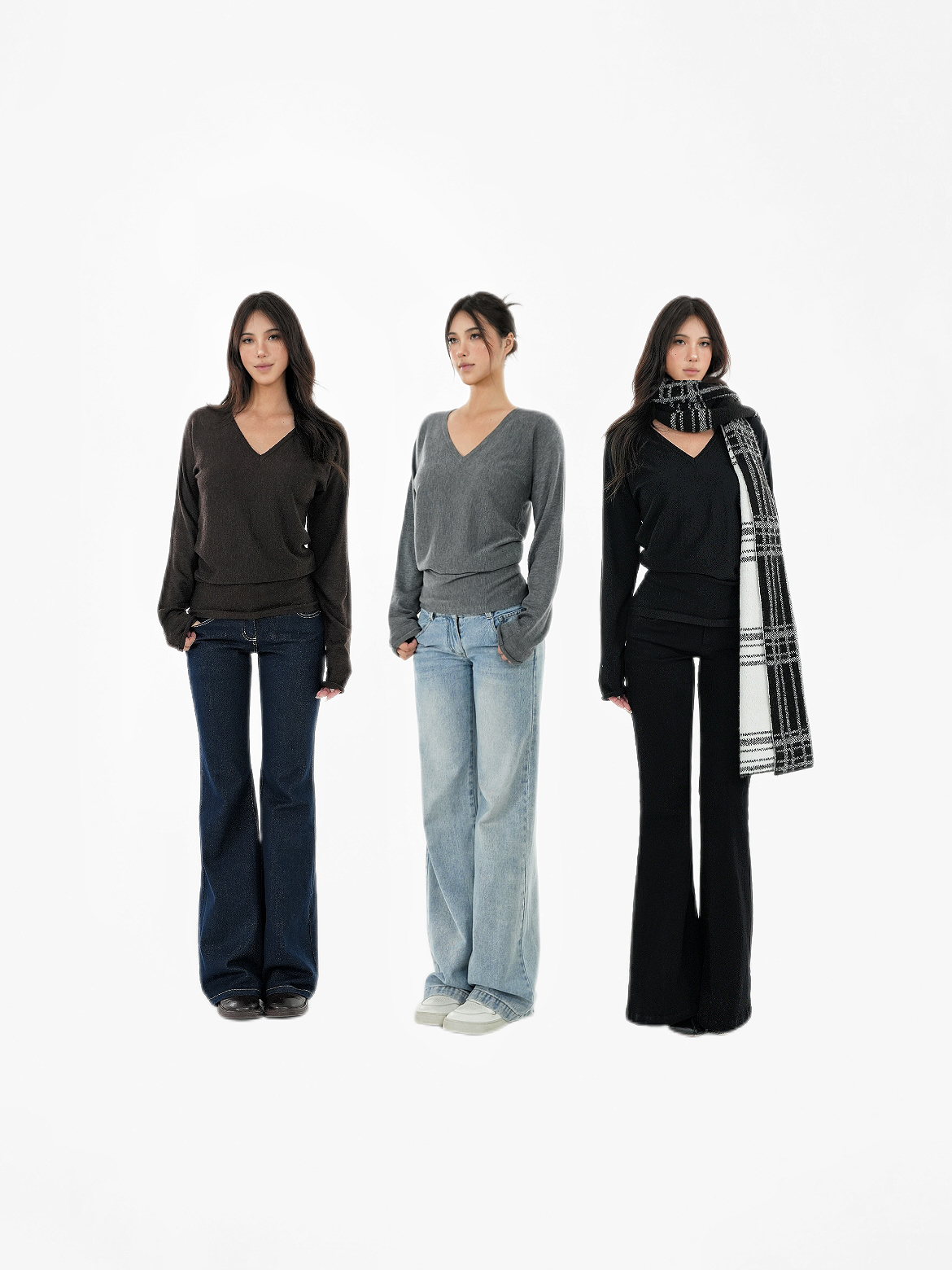 V-Neck Batwing Sleeve Knitted Wool Top - Cozy, Chic, Perfect for Layering, Fall Fashion Essential V-Neck Batwing Sleeve Knitted Wool Top - Cozy, Chic, Perfect for Layering, Fall Fashion Essential