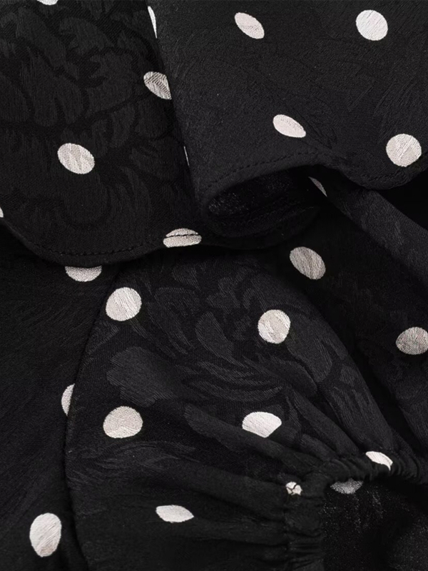 V-Neck Floral Maxi Dress for Women - Vintage 2025 Summer Vacation Style - Black - Elegant Anti-Aging Design V-Neck Floral Maxi Dress for Women - Vintage 2025 Summer Vacation Style - Black - Elegant Anti-Aging Design