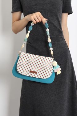 Vacation Tassel Beaded Underarm Crossbody Envelope Bag - Trendy Boho Style for Summer Outings