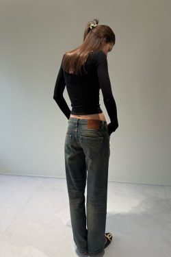 Versatile Layering T-Shirt with Three-Fabric Splicing – Haute Couture Inspired Daily Wear for Chic Aesthetic