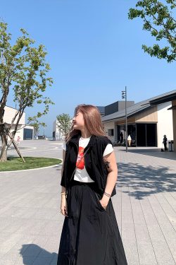 Versatile Plus Size Round Neck Sleeveless Vest Dress - Spring/Summer Loose Slim Long Dress for Effortless Style