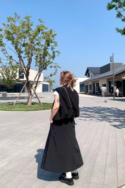 Versatile Plus Size Round Neck Sleeveless Vest Dress - Spring/Summer Loose Slim Long Dress for Effortless Style