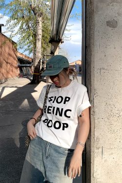 Versatile Round Neck Short Sleeve Letter Print T-Shirt for Women - Loose Slim Fit, Spring/Summer 2025 Fashion, Casual Style