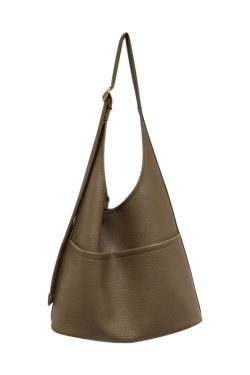 Versatile Soft Leather Tote Bag - Korean Style Fashionable Large Capacity Shoulder Bag for Moms & Kids