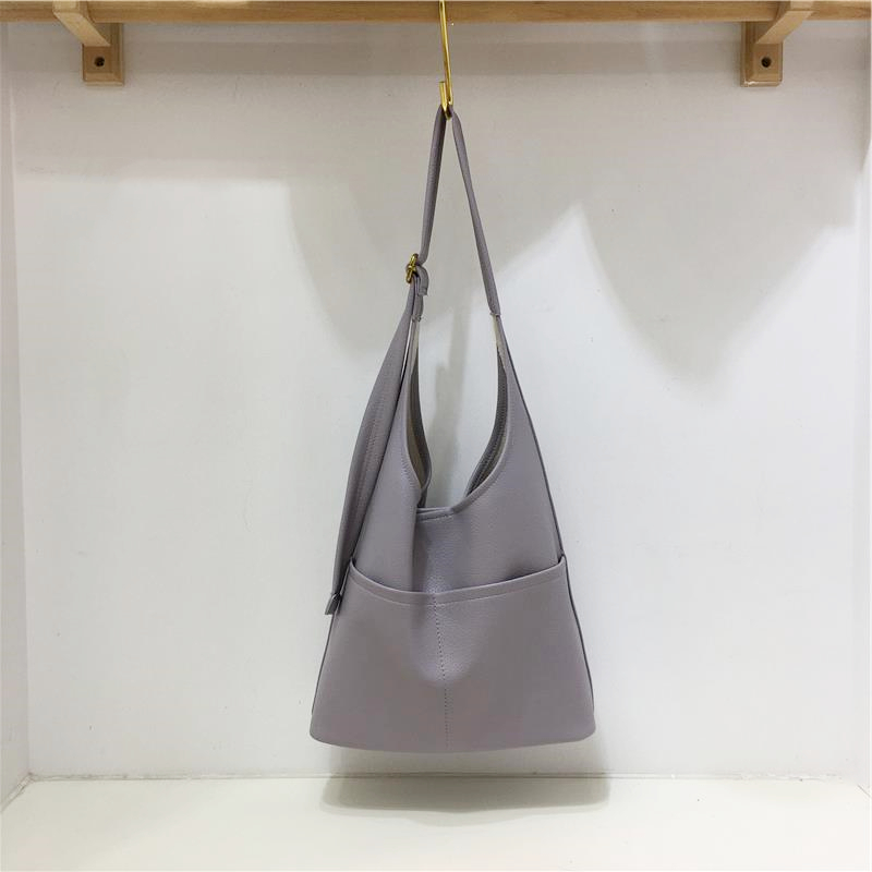 Versatile Soft Leather Tote Bag - Korean Style Fashionable Large Capacity Shoulder Bag for Moms & Kids Versatile Soft Leather Tote Bag - Korean Style Fashionable Large Capacity Shoulder Bag for Moms & Kids