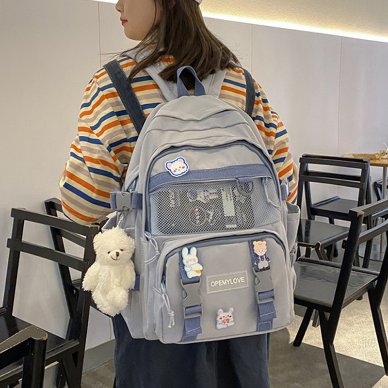 Versatile Women's Large Capacity Lightweight Double Shoulder Backpack for School, Sports, Travel - Stylish & Functional Design Versatile Women's Large Capacity Lightweight Double Shoulder Backpack for School, Sports, Travel - Stylish & Functional Design