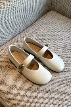 Versatile Women's Velcro Retro Mary Jane Leather Shoes - 2025 Spring Style, Fashionable and Comfortable Footwear for Every Occasion