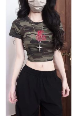 Vintage American Elastic Waist Cargo Pants for Women, Loose Straight Leg Parachute Trousers, Casual 90s Sports Style Floor-Length Pants