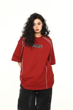 Vintage American High-End Unisex Loose Fit Short Sleeve T-Shirt - Versatile Couple Top for 90s and Y2K Style Enthusiasts