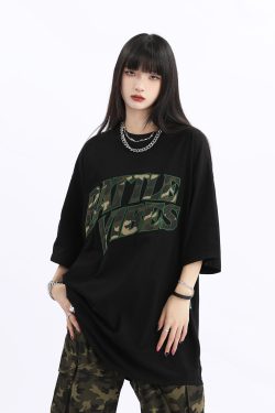 Vintage American Retro Oversized Short Sleeve T-Shirt for Men and Women - Unisex Loose Fit High Street Couple Tee