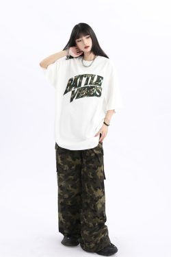 Vintage American Retro Oversized Short Sleeve T-Shirt for Men and Women - Unisex Loose Fit High Street Couple Tee