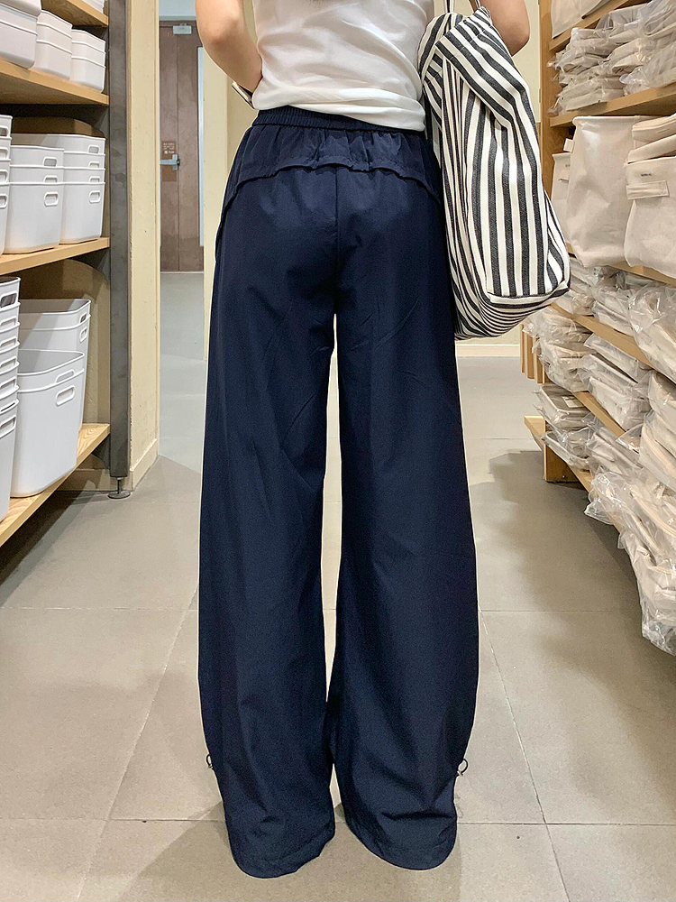 Vintage American-Style Wide-Leg Work Pants for Women - Summer Thin Quick-Dry Loose-Fitting Casual Tapered Sports Trousers Vintage American-Style Wide-Leg Work Pants for Women - Summer Thin Quick-Dry Loose-Fitting Casual Tapered Sports Trousers