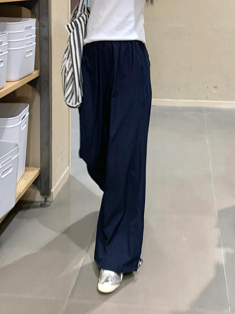 Vintage American-Style Wide-Leg Work Pants for Women - Summer Thin Quick-Dry Loose-Fitting Casual Tapered Sports Trousers Vintage American-Style Wide-Leg Work Pants for Women - Summer Thin Quick-Dry Loose-Fitting Casual Tapered Sports Trousers