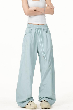 Vintage Army Green Cargo Pants for Women - 2025 Model, Loose Fit Curved Blade Design, Hip-Hop Street Style Casual Wear