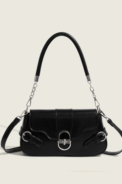 Vintage Baguette Underarm Bag with Lock Flap - 2024 New Style Commuter Shoulder Crossbody Bag for Women, Versatile Fashion Accessory