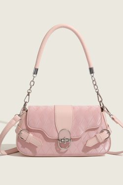 Vintage Baguette Underarm Bag with Lock Flap - 2024 New Style Commuter Shoulder Crossbody Bag for Women, Versatile Fashion Accessory