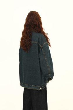 Vintage Blue Denim Jacket for Unisex - Retro American Street Style, Versatile Couple's Jacket, Trendy Spring Fashion