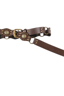 Vintage Bohemian Y2K Waist Cincher Belt - Ethnic Retro Knight Accessories for Unique Style