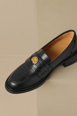 Vintage Brown Distressed Genuine Leather Slip-On Shoes for Women - Italian Style Corso Venezia Inspired Footwear