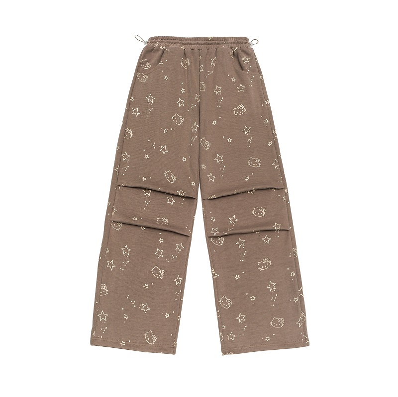 Vintage Cartoon Hooded Cardigan and Pants Set for Women - Loose Casual American Style Outfit Vintage Cartoon Hooded Cardigan and Pants Set for Women - Loose Casual American Style Outfit