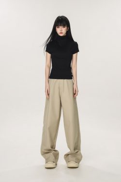 Vintage Casual Wide-Leg Flared Pants for Men and Women - Versatile Straight Loose Trousers Inspired by 90s American Style