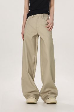 Vintage Casual Wide-Leg Flared Pants for Men and Women - Versatile Straight Loose Trousers Inspired by 90s American Style