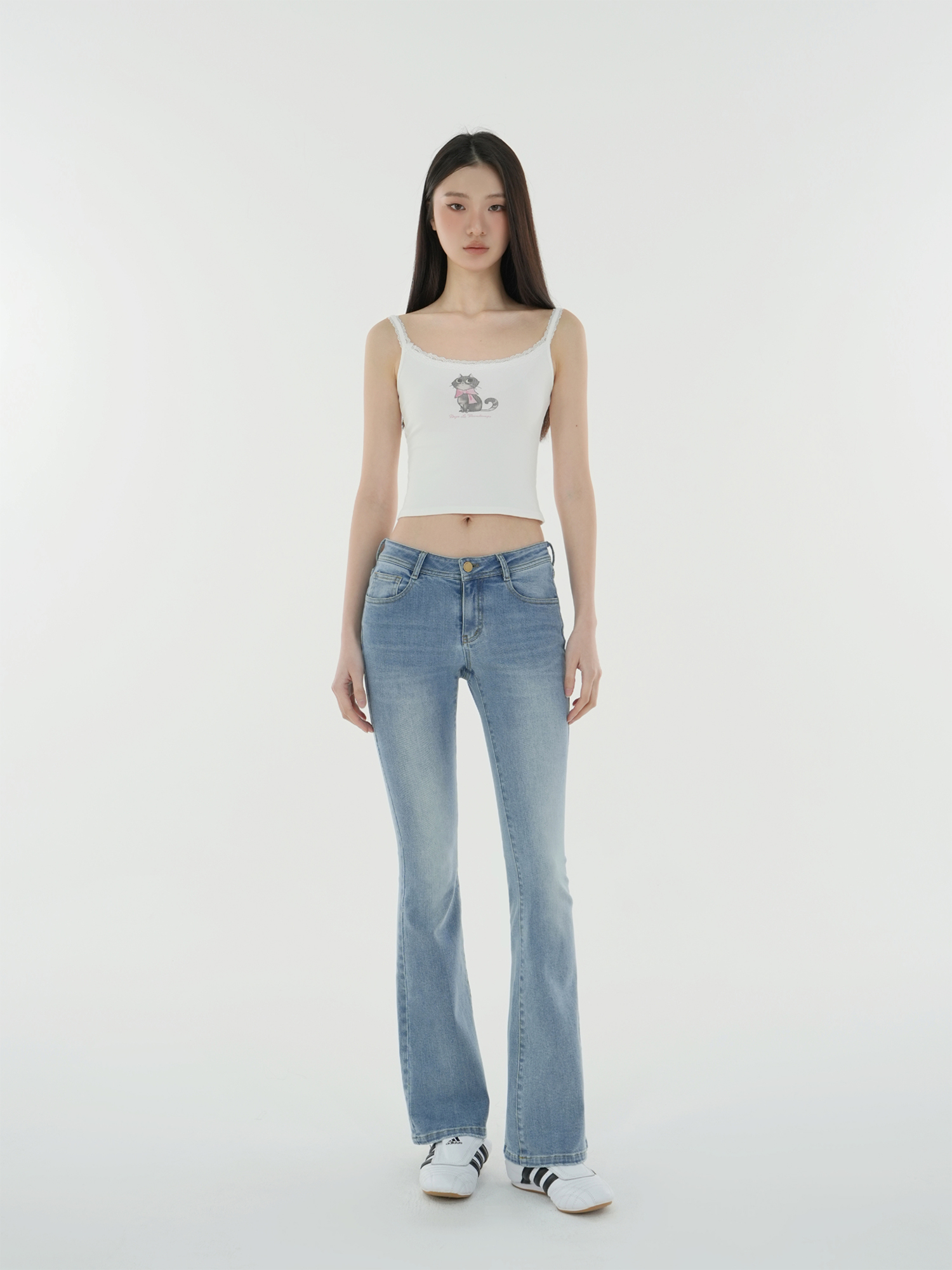 Vintage Cat Print Slim Fit T-Shirt Tank Top - Retro 90s Style, Casual Summer Wear, Trendy Y2K Fashion Vintage Cat Print Slim Fit T-Shirt Tank Top - Retro 90s Style, Casual Summer Wear, Trendy Y2K Fashion