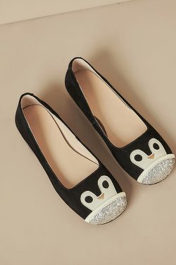 Vintage Color-Blocking Soft-Soled Loafers for Women - Cute Genuine Leather Flats in Italian Style