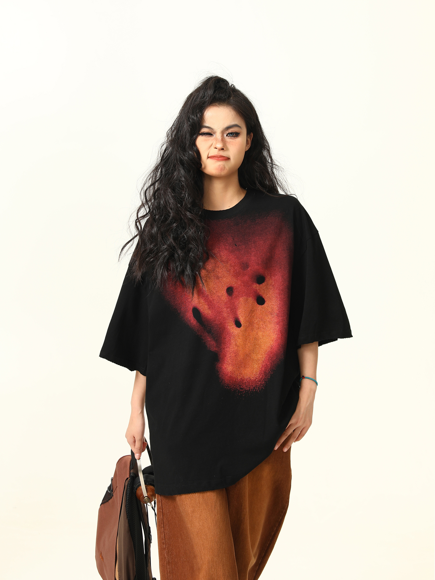 Vintage Fireworks Print Short Sleeve T-Shirt for Men and Women, Loose Fit Unisex Top, Retro American Style Vintage Fireworks Print Short Sleeve T-Shirt for Men and Women, Loose Fit Unisex Top, Retro American Style